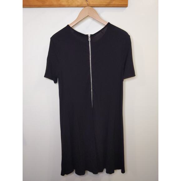 Abercrombie & Fitch Womens S Black T-Shirt Dress Mini Length Short Sleeve Spring - Picture 2 of 8